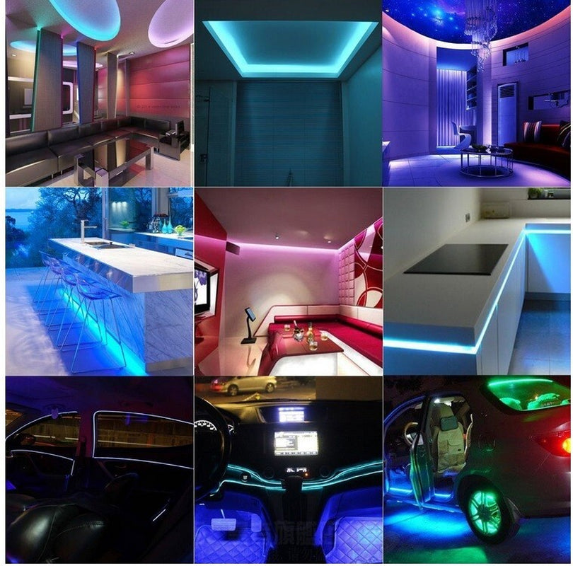 ✨ RGB LED Strip Lights – USB-driven 5050 LED-remsa med fjärrkontroll