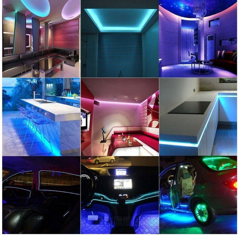 ✨ RGB LED Strip Lights – USB-driven 5050 LED-remsa med fjärrkontroll