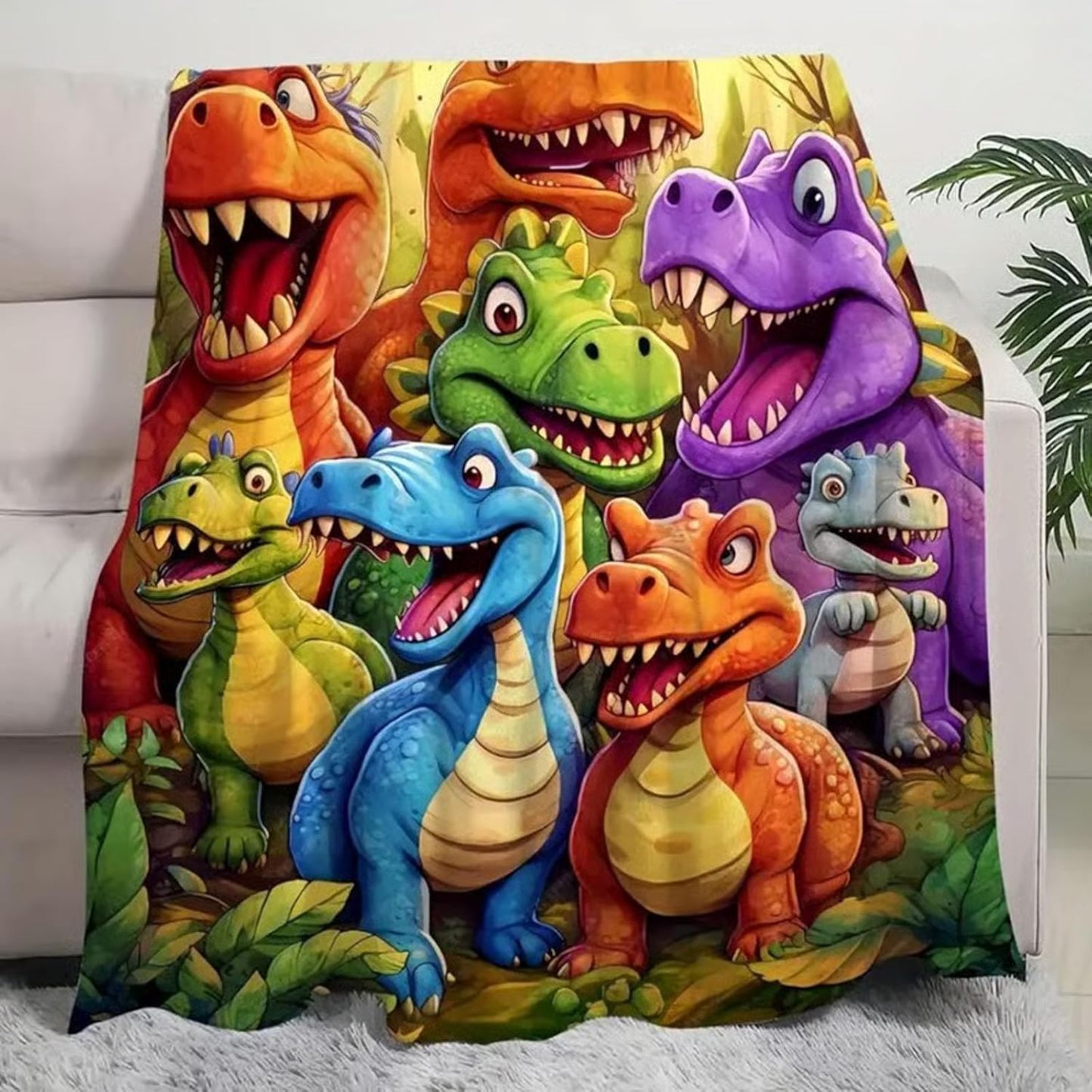 DinoBlanket - Kuschelige Dino-Decke f��r Kinder