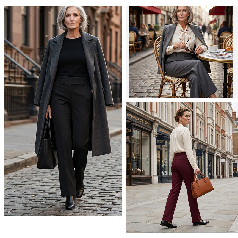 ✨ Eleganta Vida Kostymbyxor för Dam – Hög Midja, Smickrande Passform & Stilren Komfort