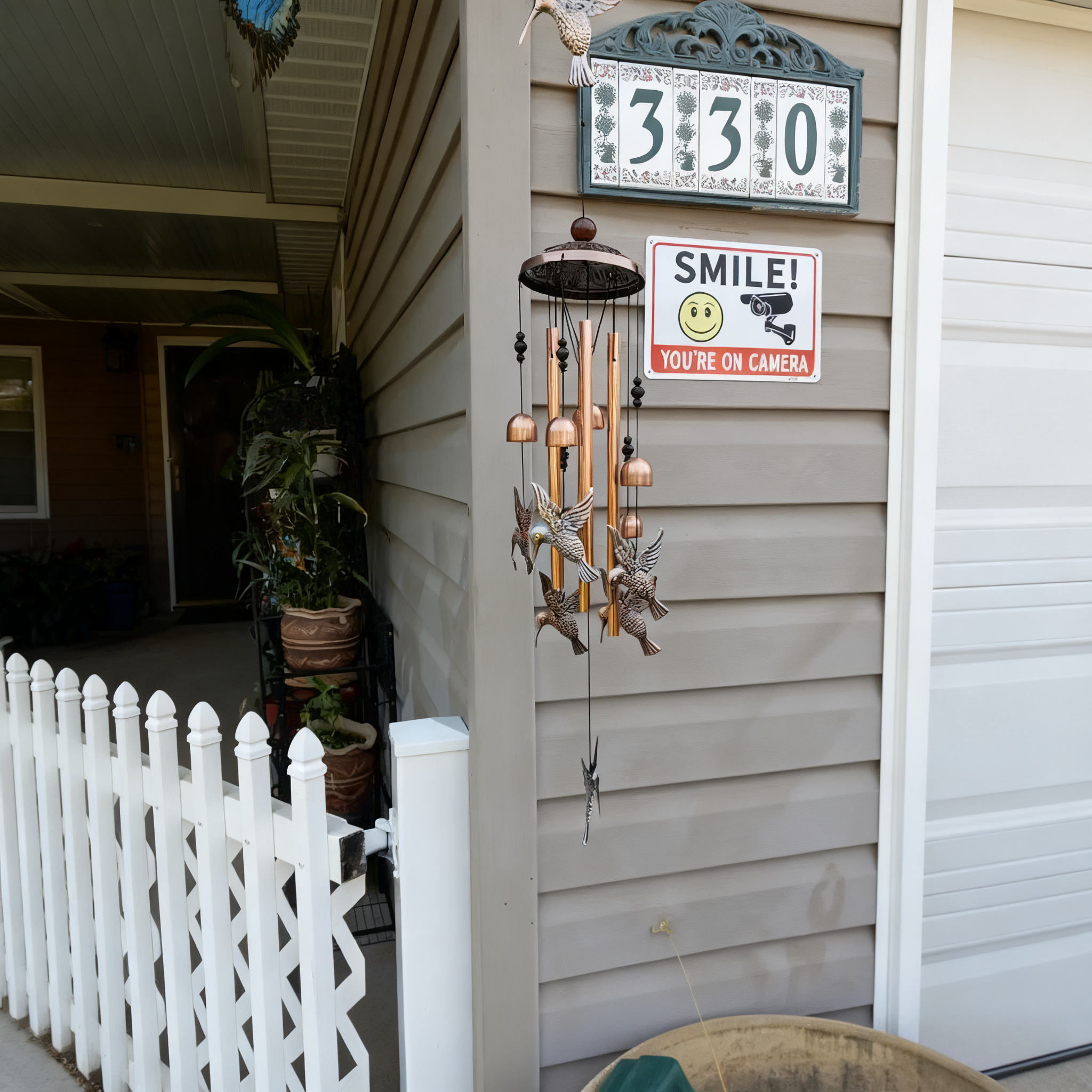 Vindspel för kolibrier utomhus - Retro vindspel i aluminium för fåglar🐦