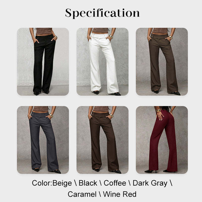 ✨ Eleganta Vida Kostymbyxor för Dam – Hög Midja, Smickrande Passform & Stilren Komfort