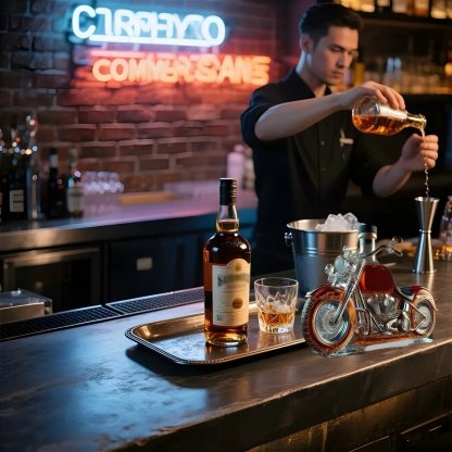 🏍️Motorcycle Shaped Whiskey Decanter