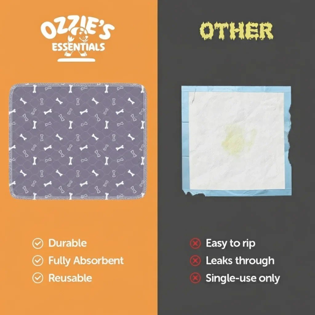 PuppyPad: stylish, super absorbent & reusable for a cleaner home.