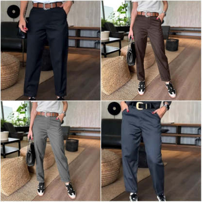 🔥Women's High Waist Casual Straight Blazer Pants🍃