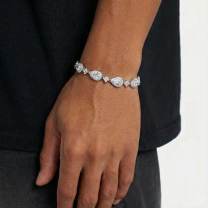 Elegant Tidlöst Armband för Dam | Vitguld & Guldlook – Perfekt Till Vardags & Fest