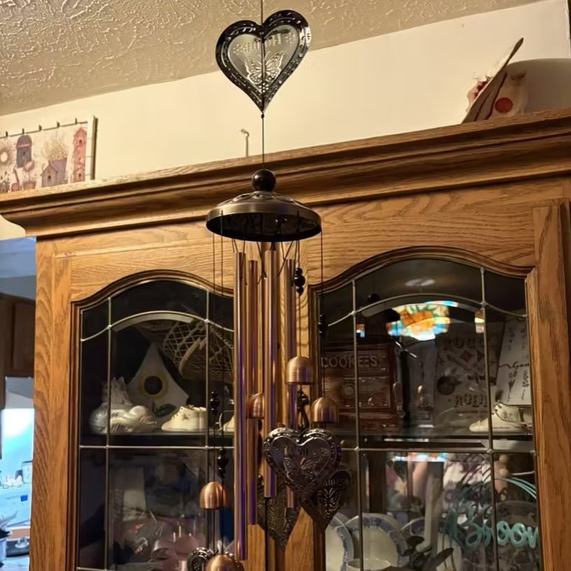 Vindspel för kolibrier utomhus - Retro vindspel i aluminium för fåglar🐦