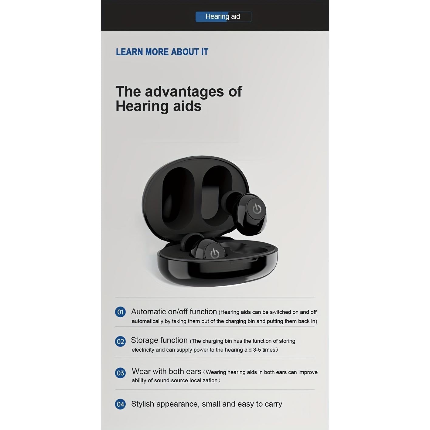 🎧 Ljudförstärkande Hörsnäckor