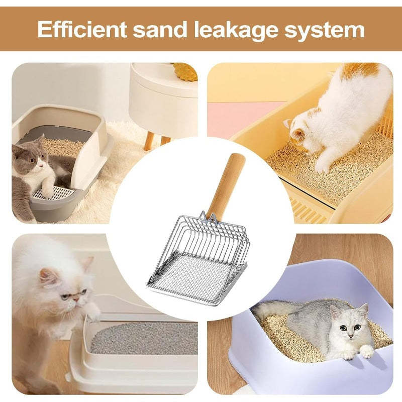 🐱 Kattsandskopa med Dubbelt Filtersystem – Snabbare, Renare & Smidigare Rengöring