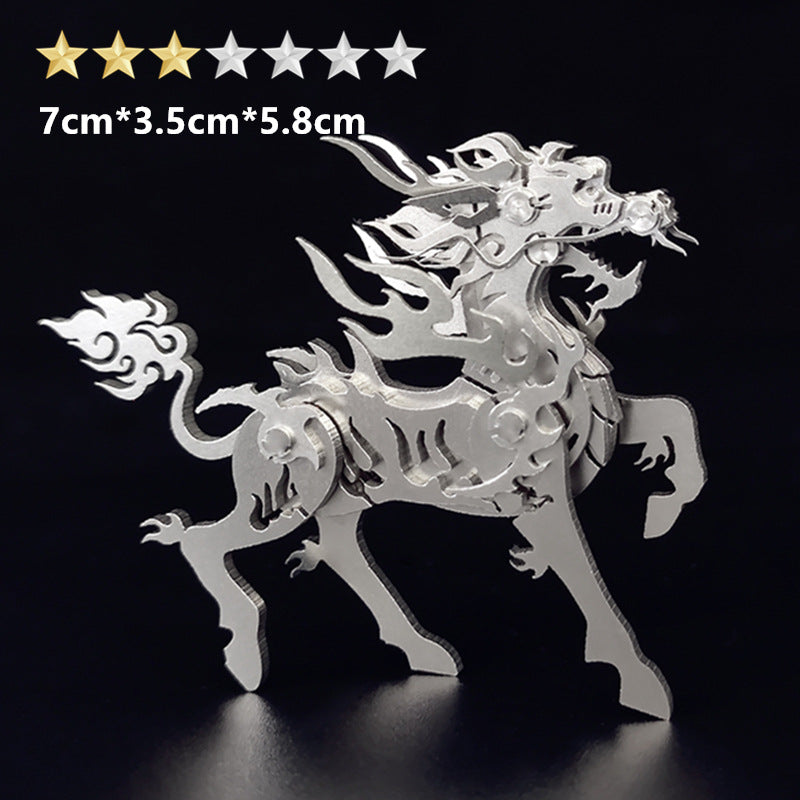 3D Stainless Steel Mythical Creature Puzzle Kit