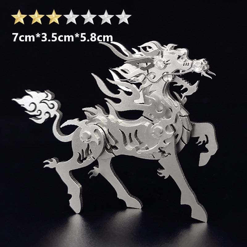 3D Stainless Steel Mythical Creature Puzzle Kit