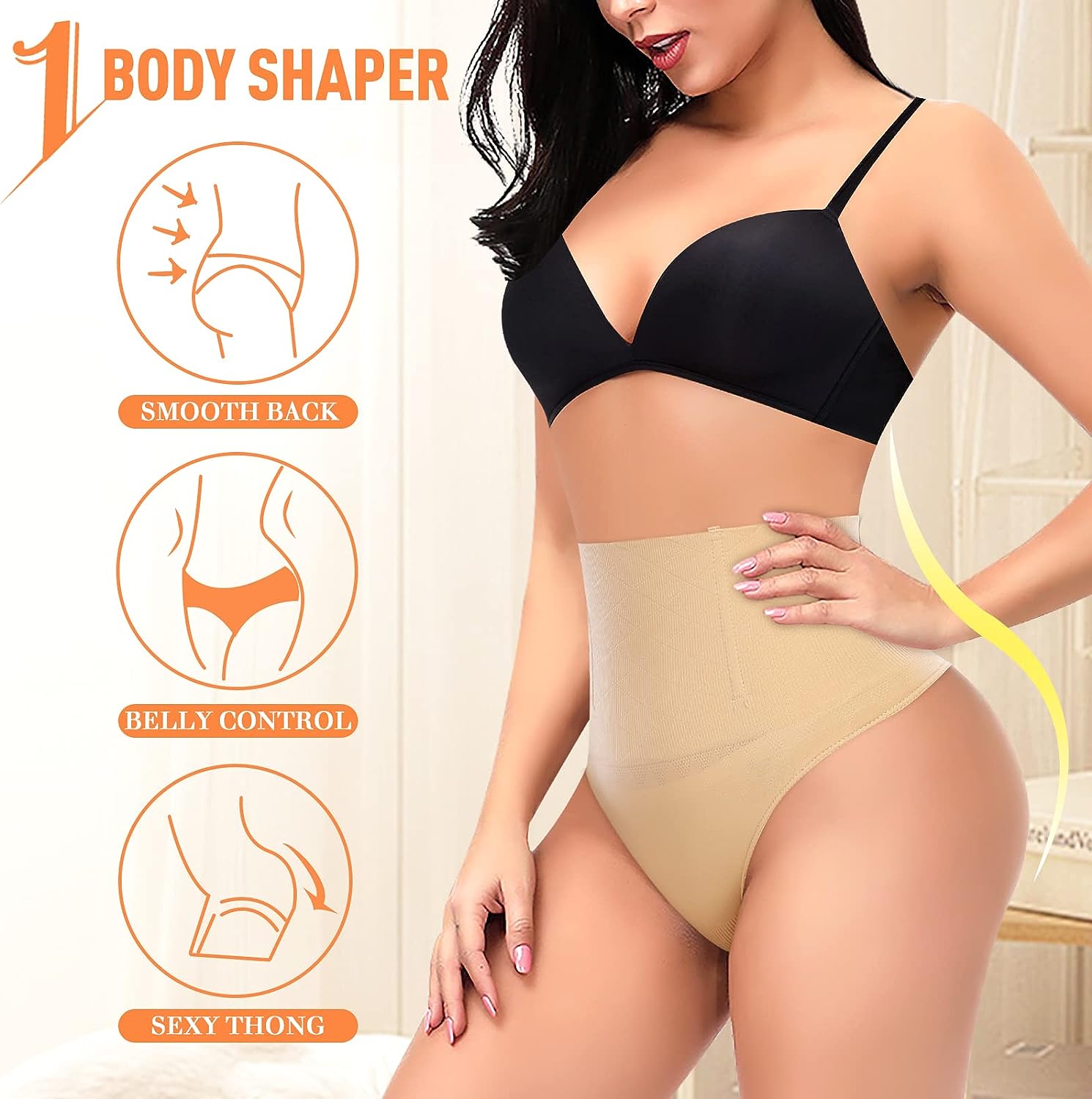 comfortable abdominal control thong