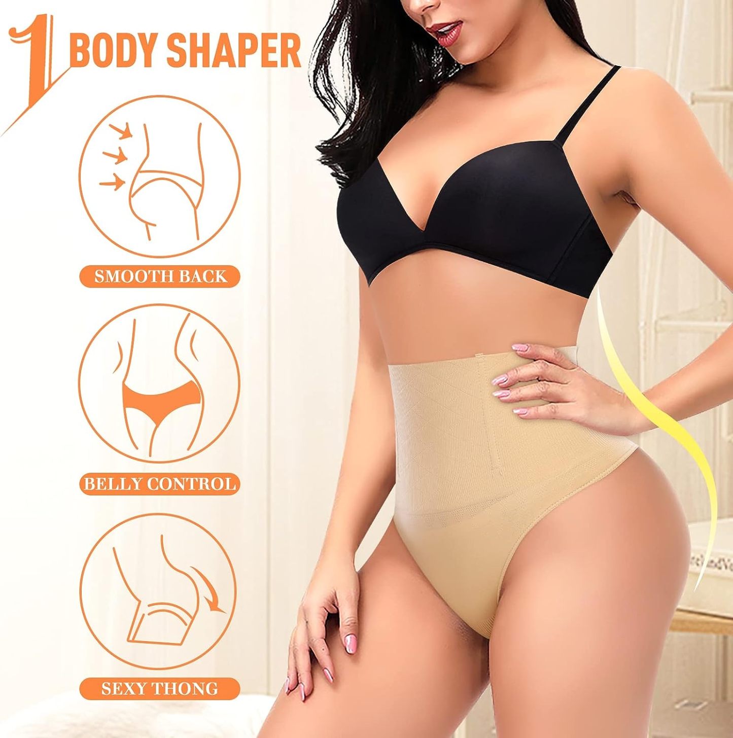 comfortable abdominal control thong