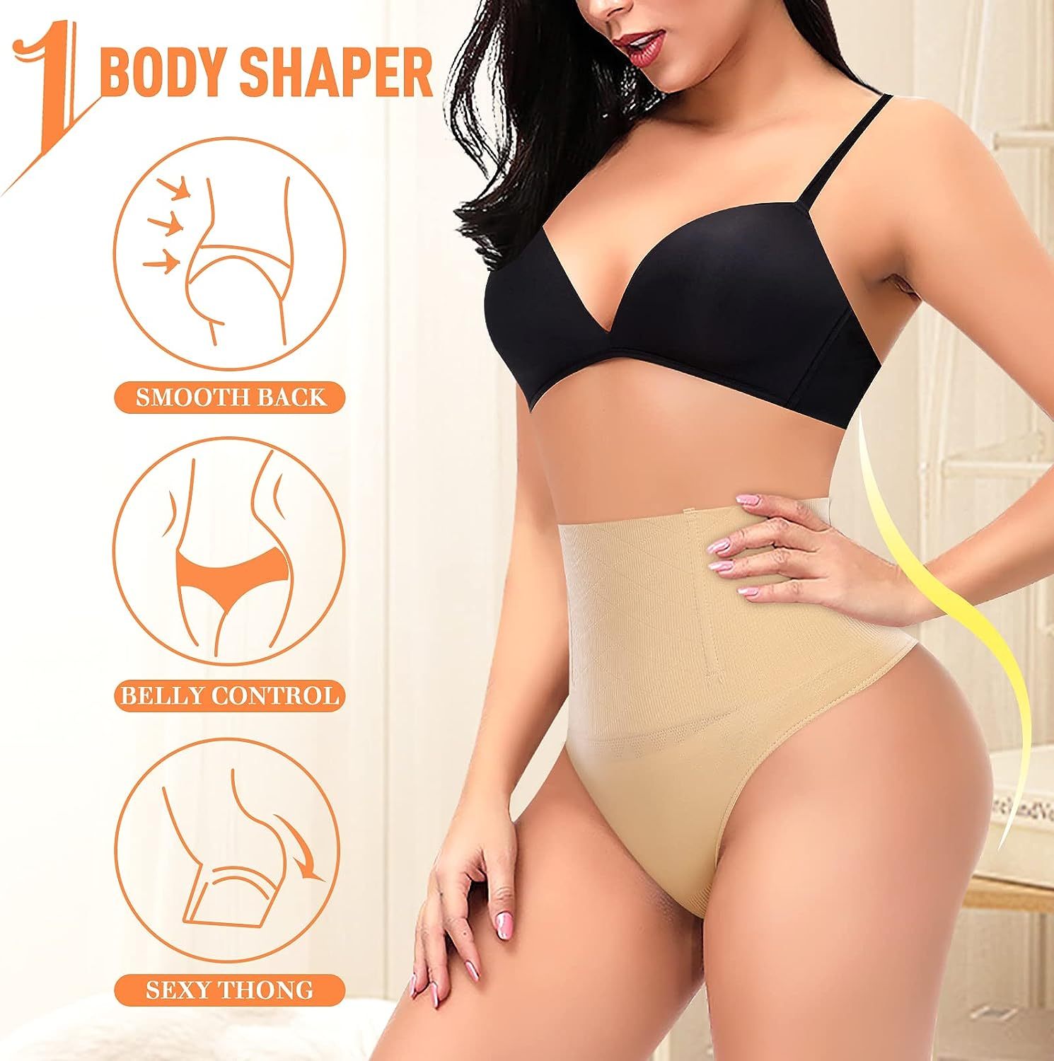 comfortable abdominal control thong