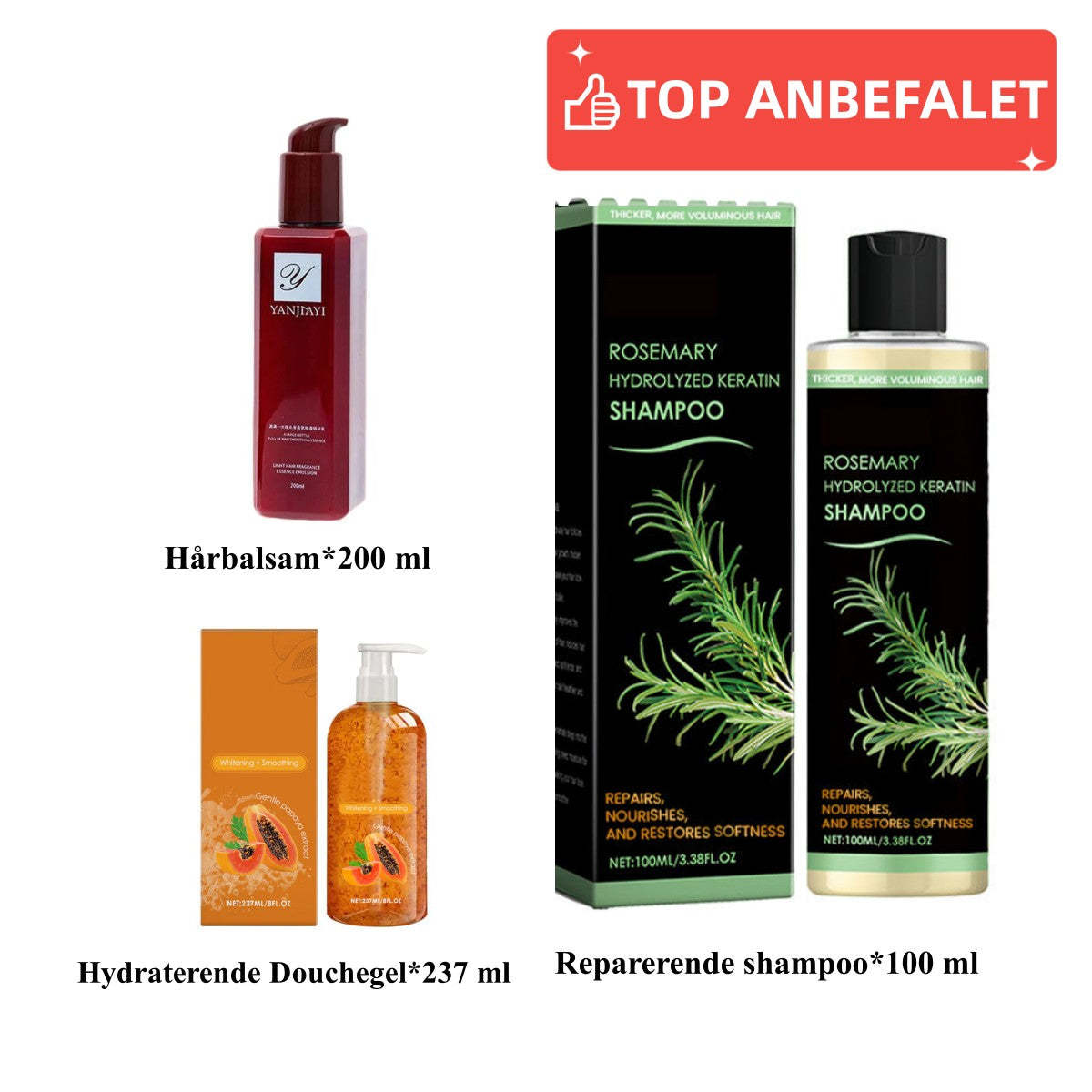 Rosmarin Hydrolysiertes Keratin Shampoo