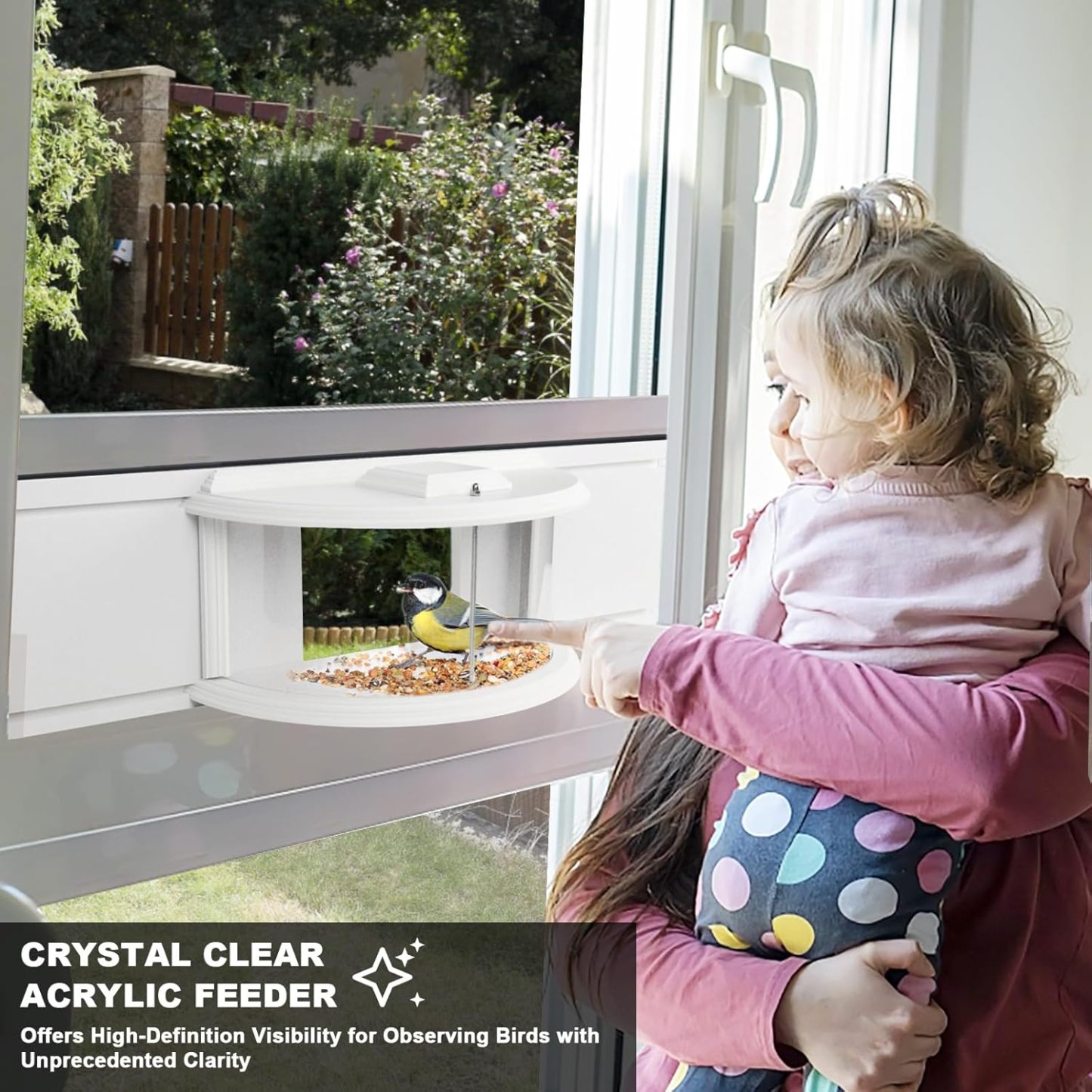 🐦 Fönstermonterad Fågelmatare – Njut av Fågelskådning På Nära Håll Hemma