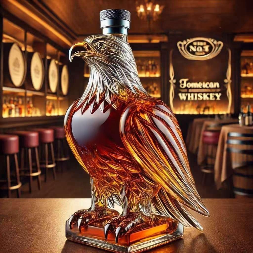 🦅 Eagle Bottle – Exklusiv Whiskeykaraff med Symbolisk Design