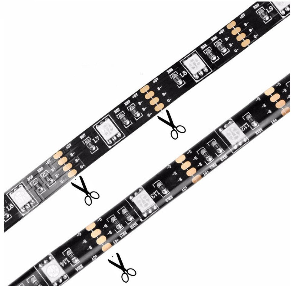 ✨ RGB LED Strip Lights – USB-driven 5050 LED-remsa med fjärrkontroll