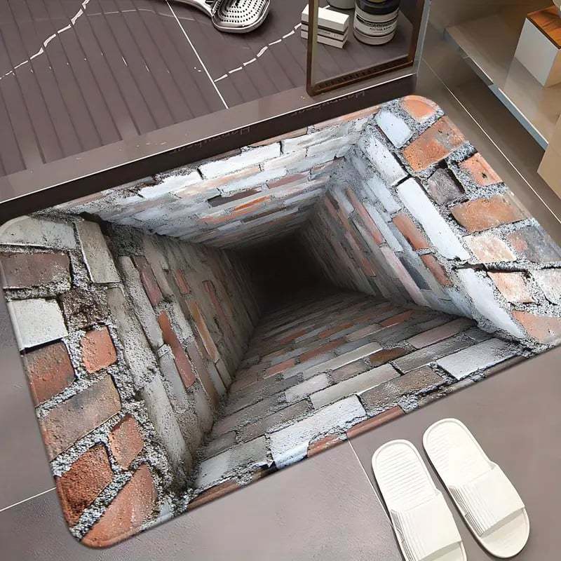Endless Abyss 3D Optical Illusion Non-Slip Doormat – Vivid HD Print 🔥