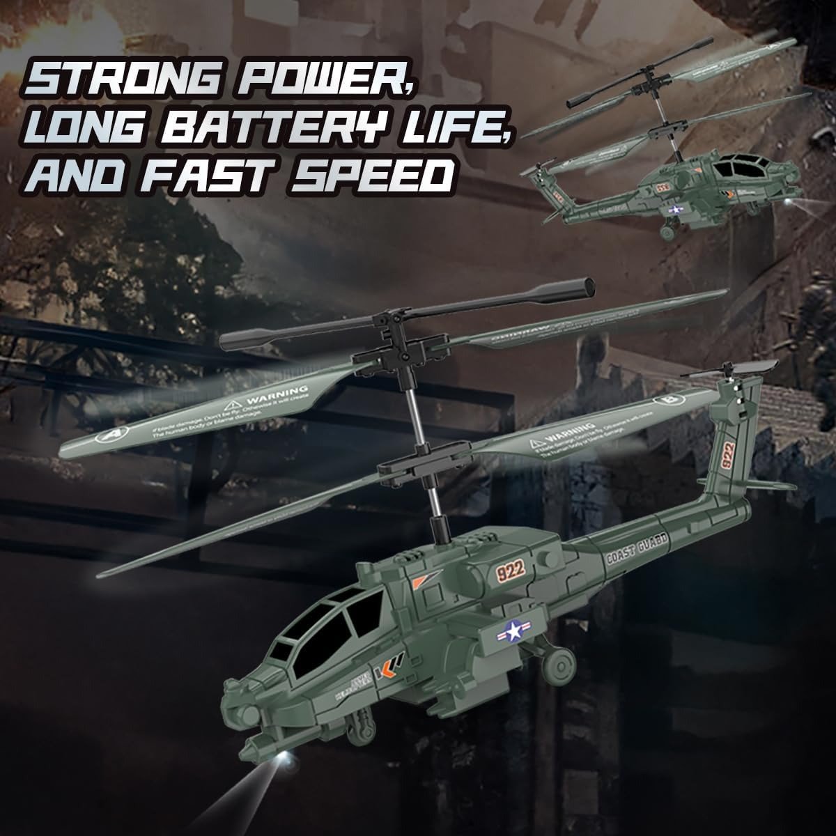 🚁 Remote Control RC Military Helicopter 🔥