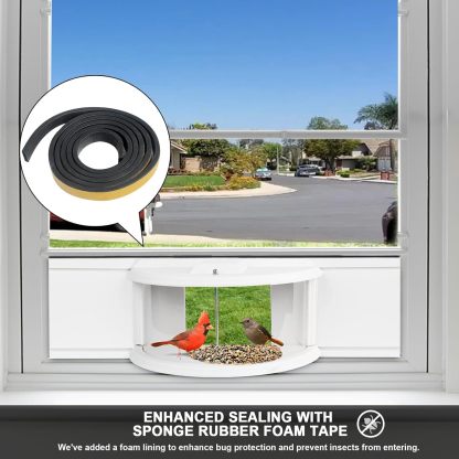 🐦 Fönstermonterad Fågelmatare – Njut av Fågelskådning På Nära Håll Hemma