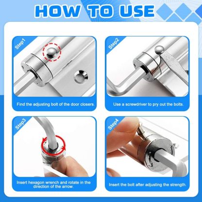 Automatic Door Self-Closing Hinge