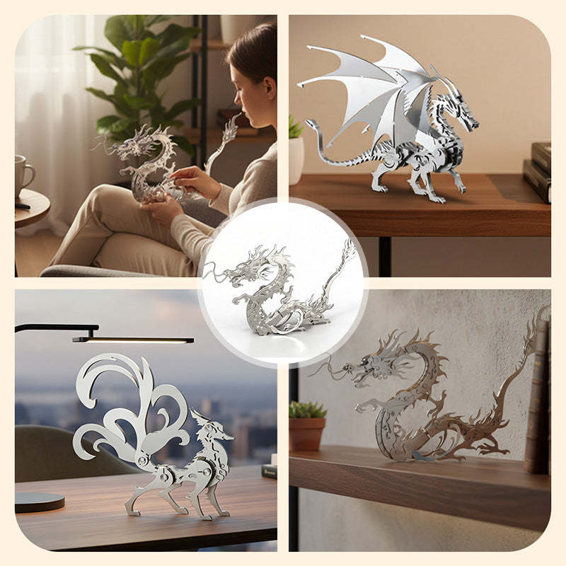 3D Stainless Steel Mythical Creature Puzzle Kit