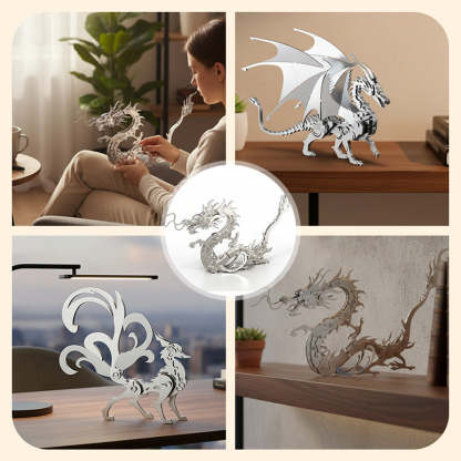 3D Stainless Steel Mythical Creature Puzzle Kit