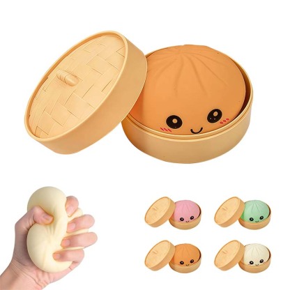 Simulerad Bao Squishy – Stressavlastande Mjukleksak för Kontor och Studier