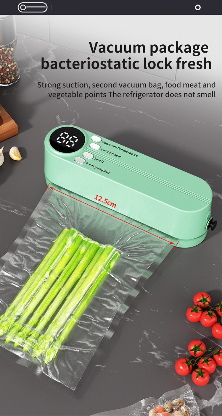 🥗 Keep Your Food Fresh ✨Mini Wireless Vacuum Sealer