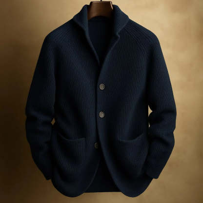 Coarse Knit Cashmere Cardigan