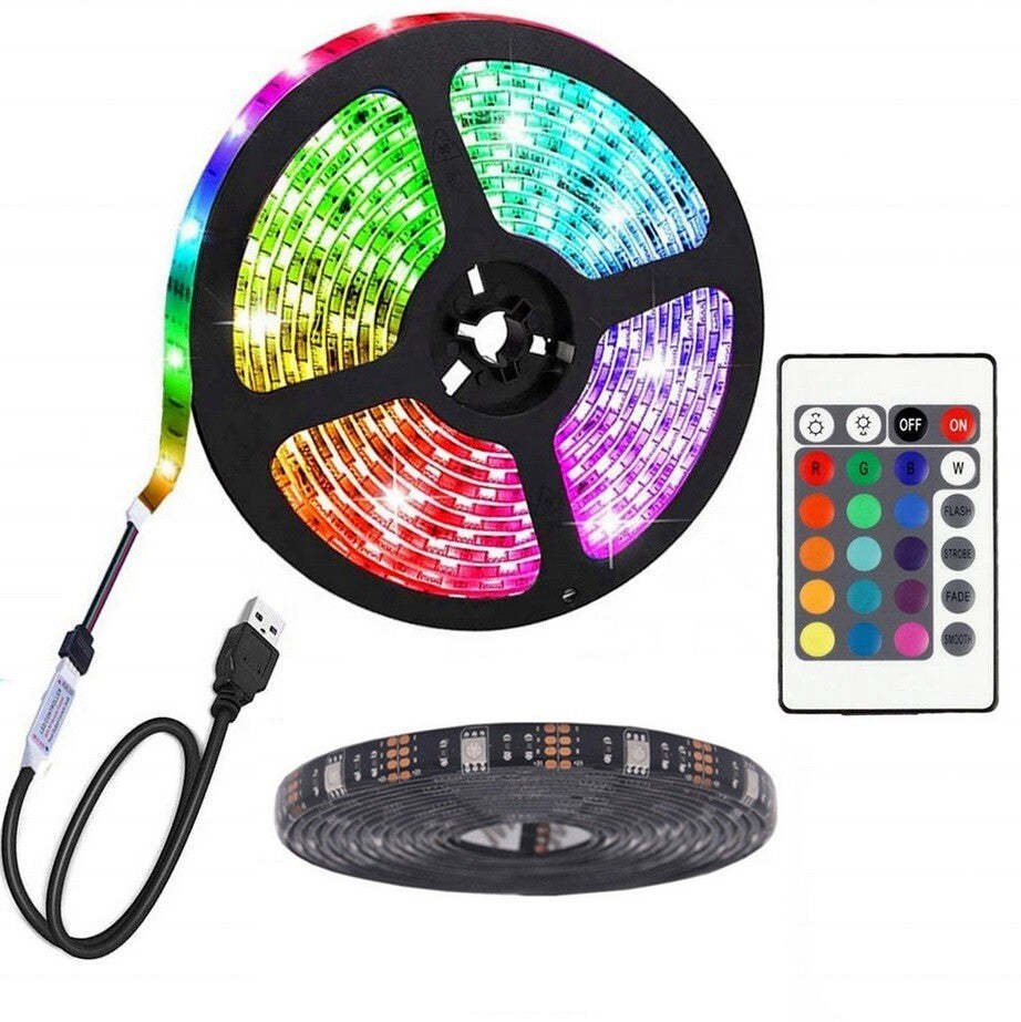 LED Strip Lights | 5050 RGB Light | Colour Changing Tape | Remote Cont