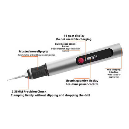 ✨ Elektrisk Precisions-Graveringspenna – Gravera din kreativitet på vilket material du vill