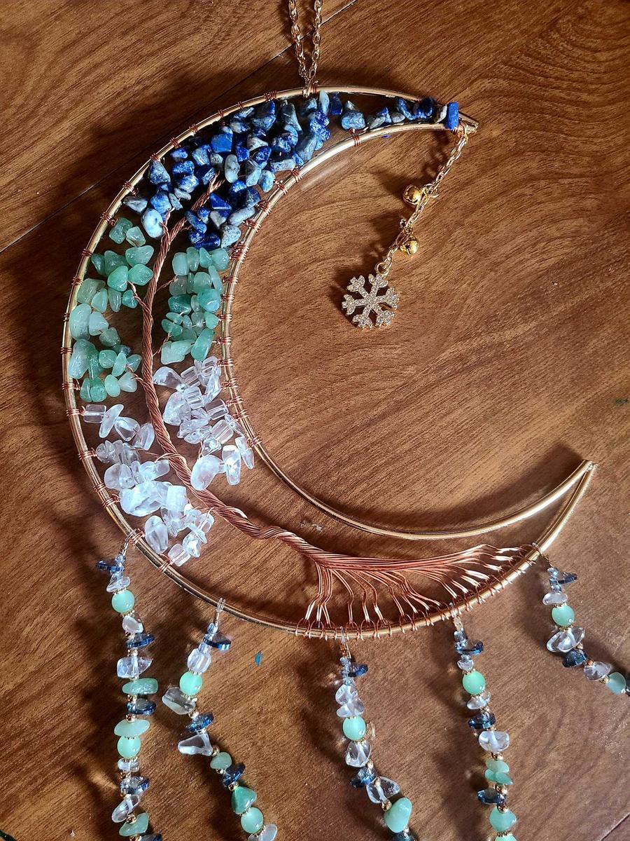 🌙Agat Drömfångare: En blandning av konstnärlighet och lugn för ditt utrymme💎