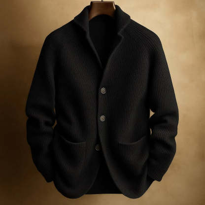Coarse Knit Cashmere Cardigan