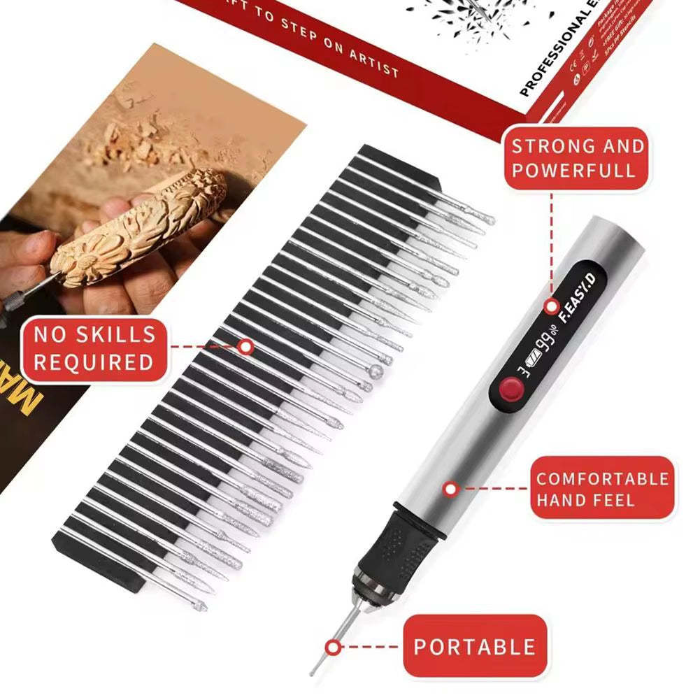 ✨ Elektrisk Precisions-Graveringspenna – Gravera din kreativitet på vilket material du vill