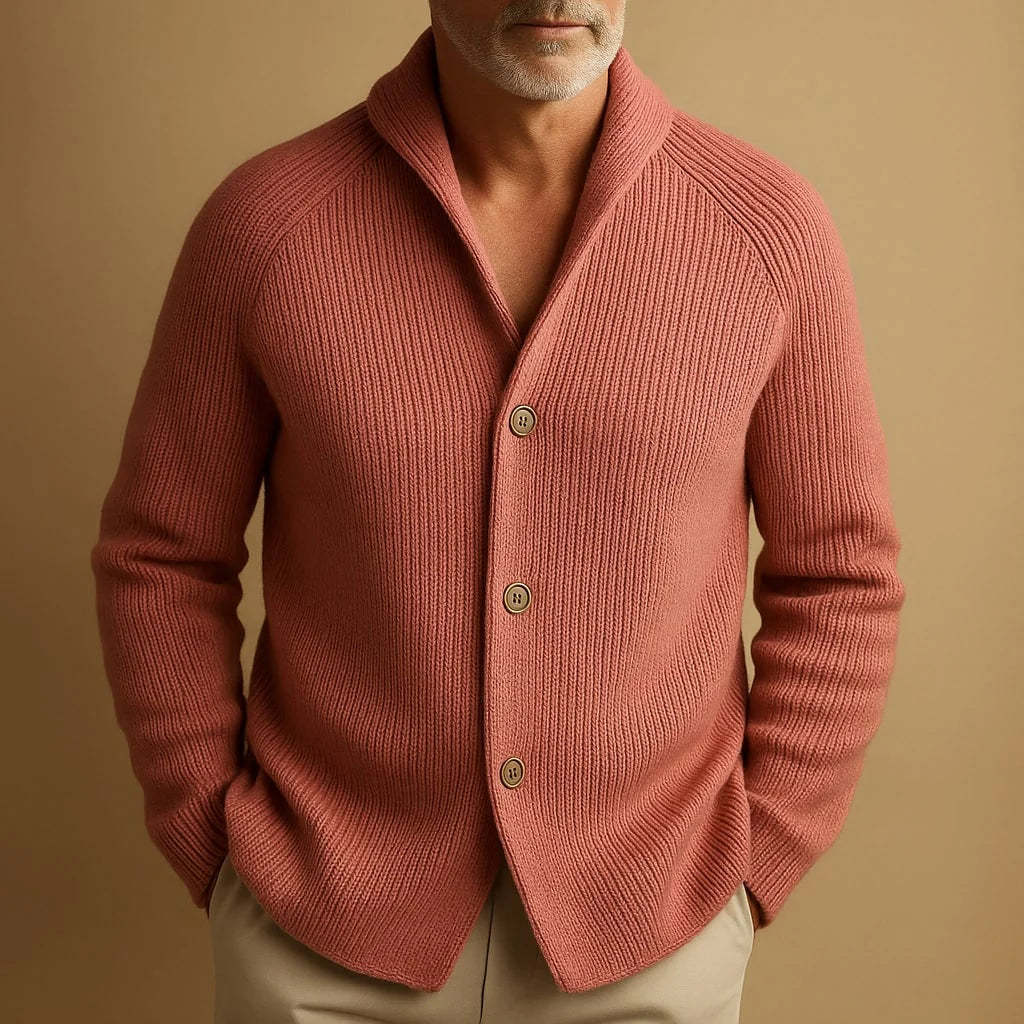 Coarse Knit Cashmere Cardigan