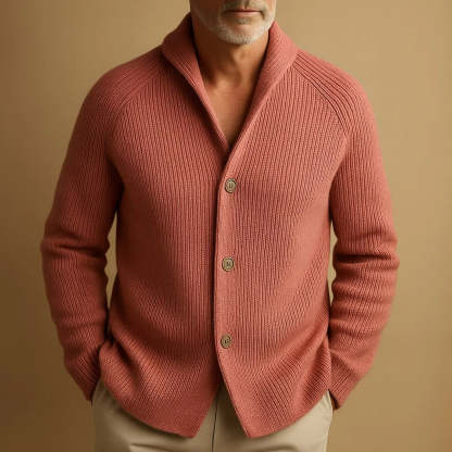 Coarse Knit Cashmere Cardigan