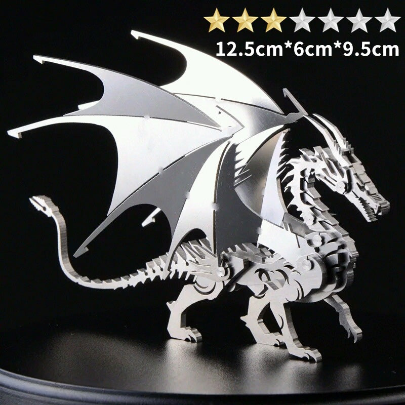 3D Stainless Steel Mythical Creature Puzzle Kit