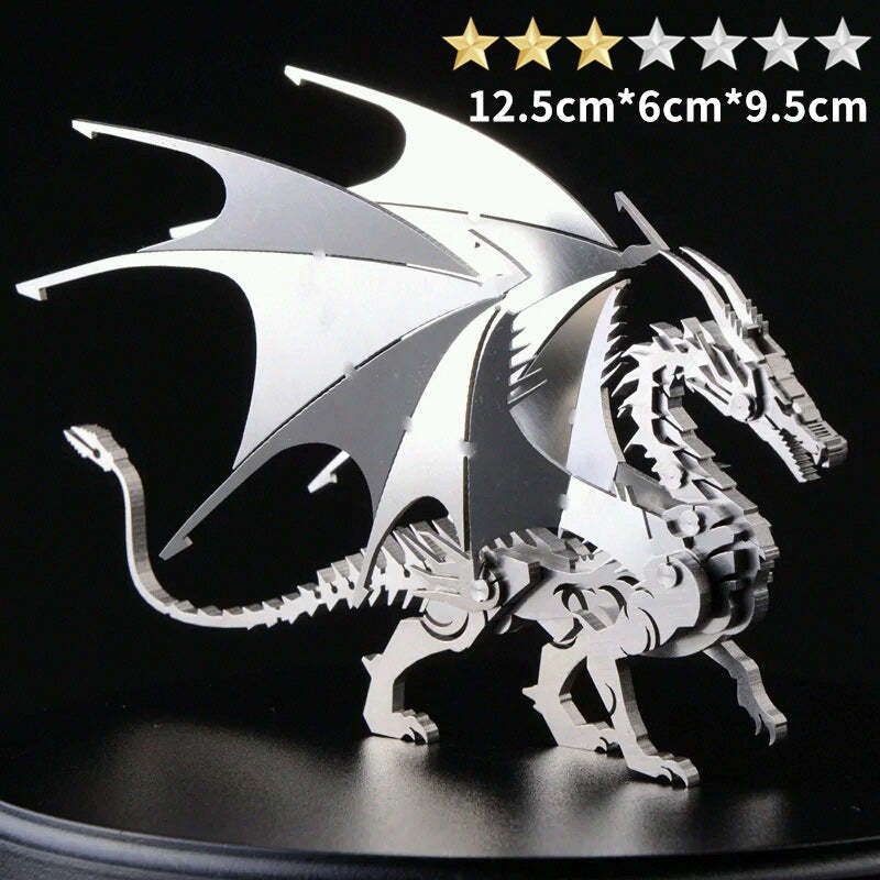 3D Stainless Steel Mythical Creature Puzzle Kit