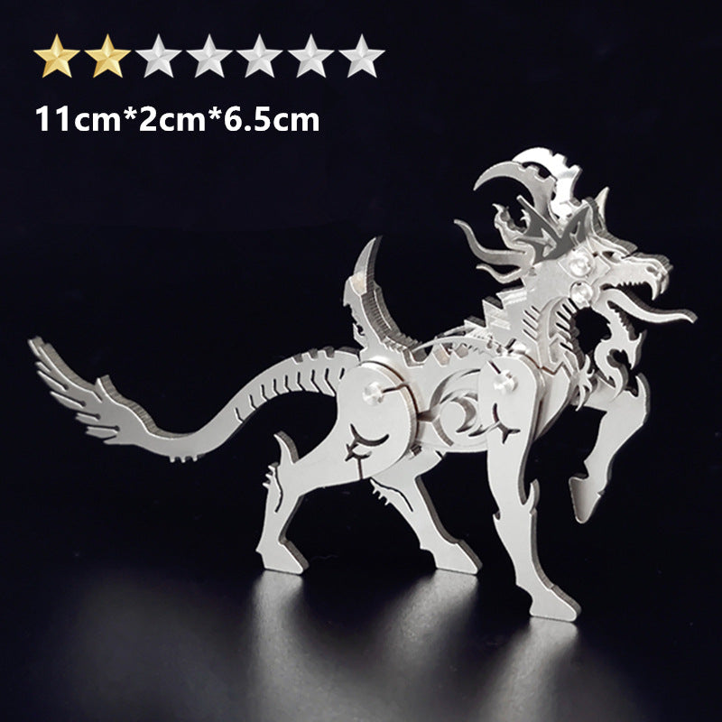 3D Stainless Steel Mythical Creature Puzzle Kit