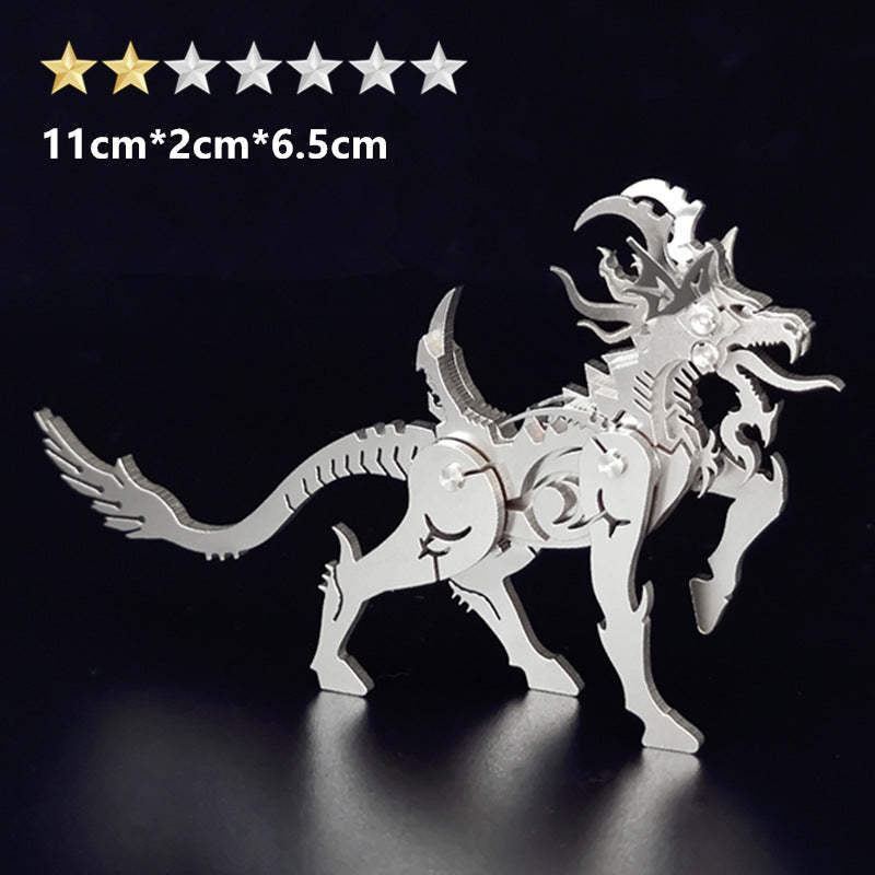 3D Stainless Steel Mythical Creature Puzzle Kit