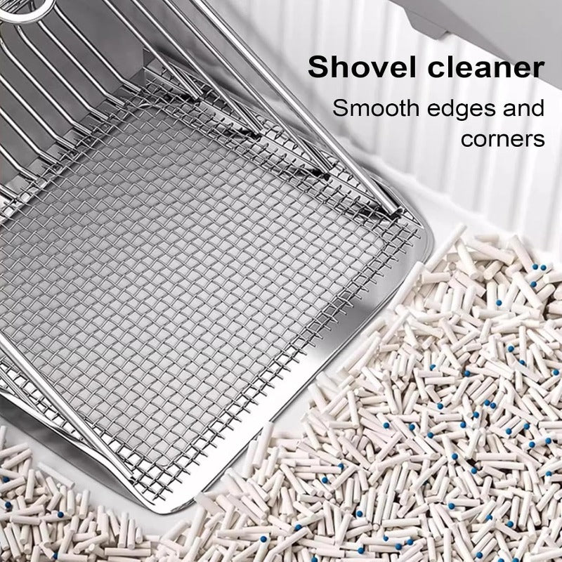 🐱 Kattsandskopa med Dubbelt Filtersystem – Snabbare, Renare & Smidigare Rengöring