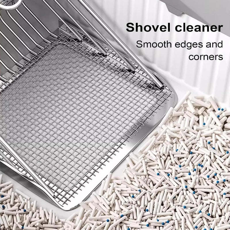 🐱 Kattsandskopa med Dubbelt Filtersystem – Snabbare, Renare & Smidigare Rengöring