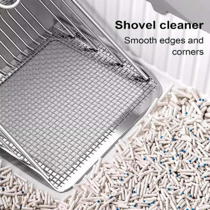 🐱 Kattsandskopa med Dubbelt Filtersystem – Snabbare, Renare & Smidigare Rengöring