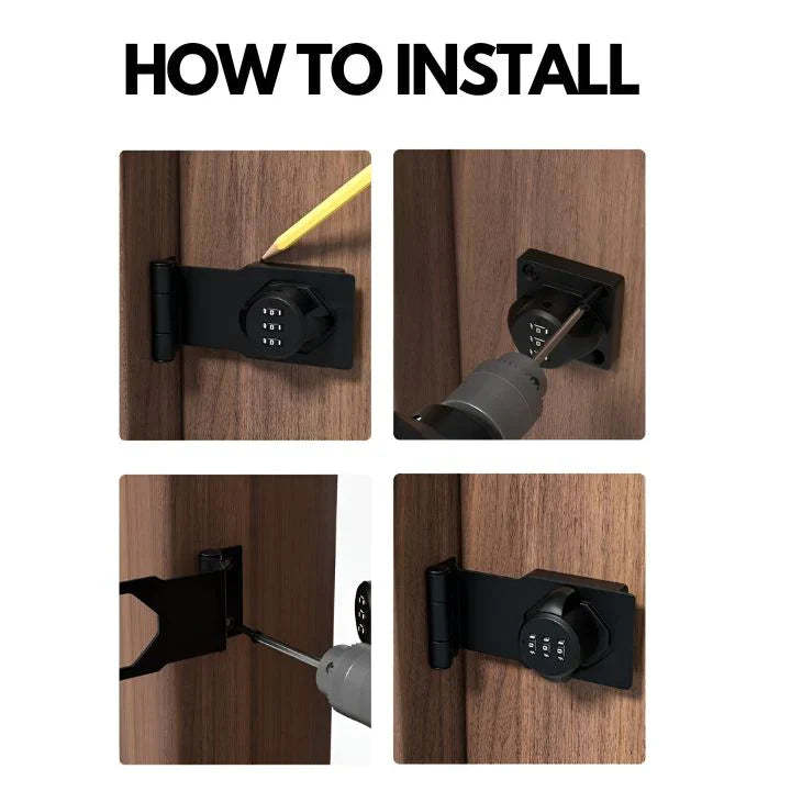 🤩Keyless entry, convenient - punch-free combination locks🔑