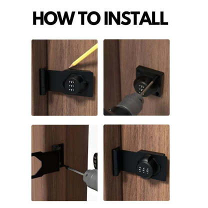 🤩Keyless entry, convenient - punch-free combination locks🔑