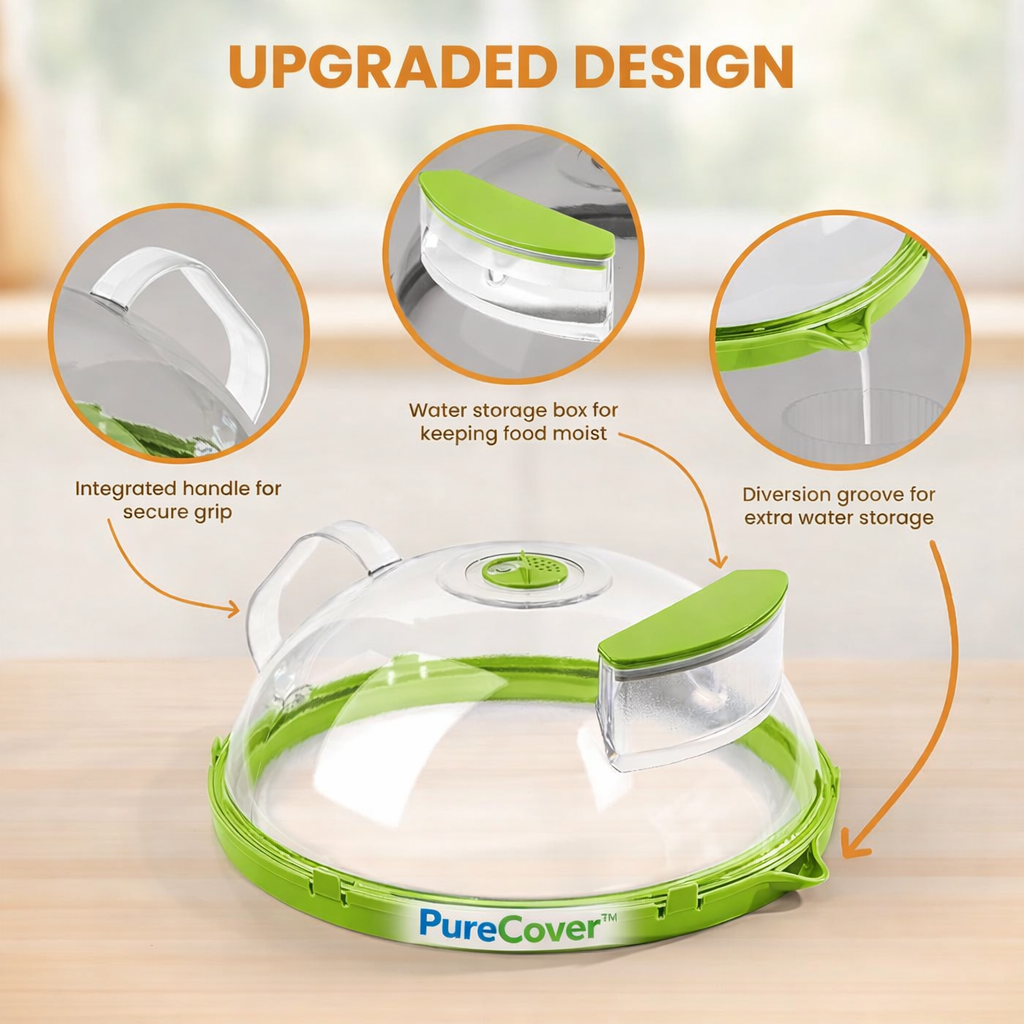Mikrovågslock mot Stänk – Håller Maten Saftig och Mikron Ren