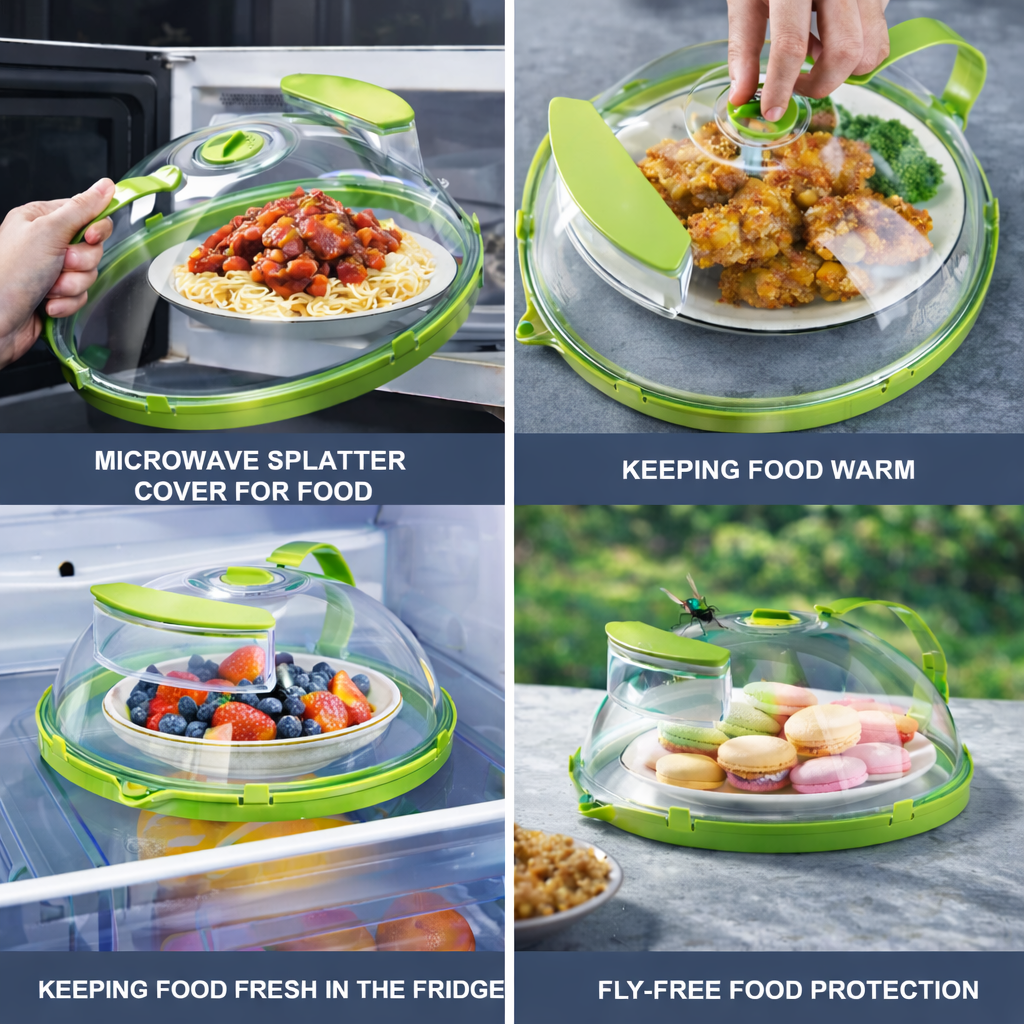 Mikrovågslock mot Stänk – Håller Maten Saftig och Mikron Ren