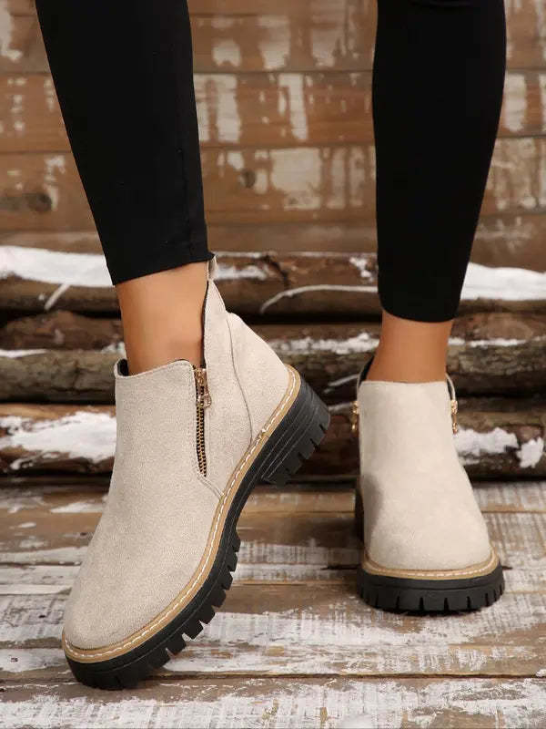 Dammode Enfärgade Ankelstövlar